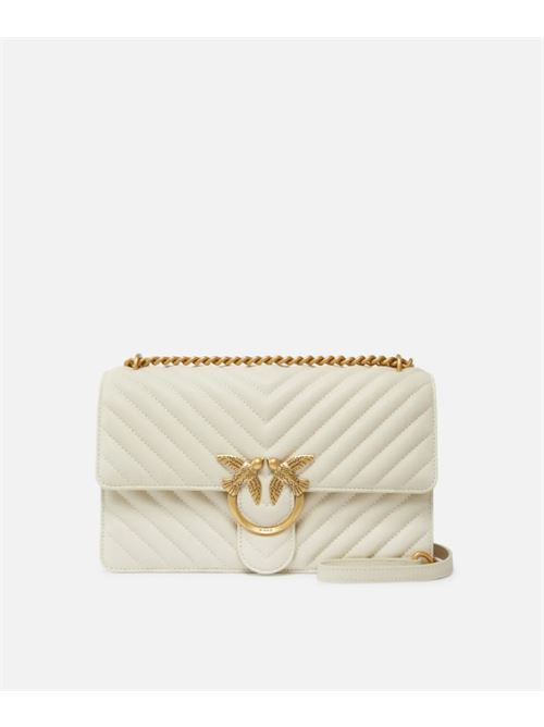 LOVE ONE CLASSIC PINKO | 100941.A0GKZ14Q BIANCO SETA-AN.GOLD